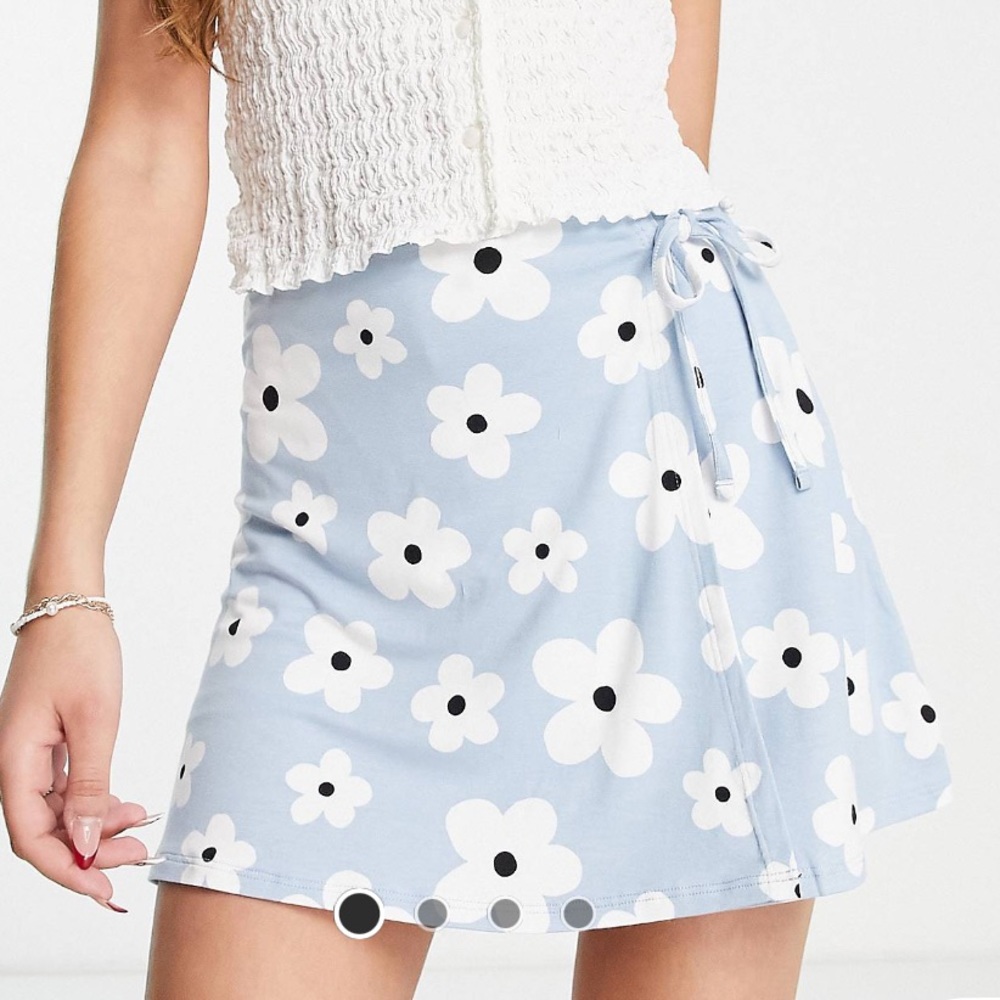 ASOS skort with 60s flowers